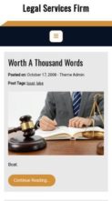 Screenshot Mobile Legal Services Firm (screenshot mobile)