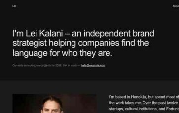 Lei (screenshot desktop)