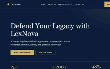LexNova (screenshot desktop)