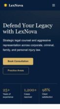 LexNova (screenshot mobile)