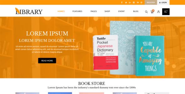 Library Bookstore (WordPress)