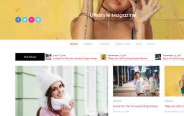 Lifestyle Magazine (screenshot desktop)