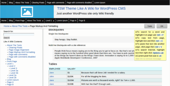 LikeAWiki (WordPress)