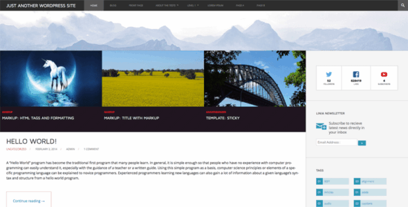 Linia Magazine (WordPress)