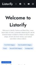Listorify (screenshot mobile)