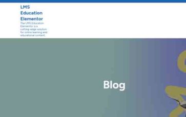 LMS Education Elementor (screenshot desktop)