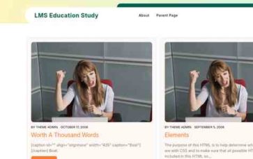 LMS Education Study (screenshot desktop)