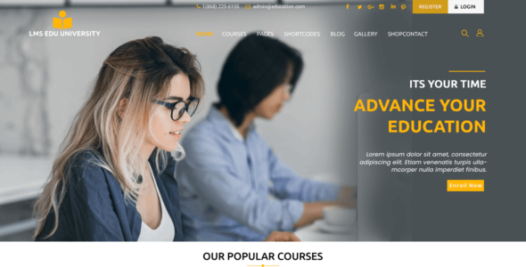LMS Education University (WordPress)
