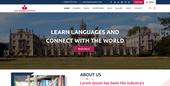LMS Training Institute (WordPress)