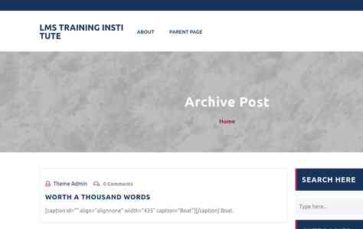 LMS Training Institute (screenshot desktop)