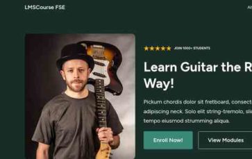 LMSCourse FSE (screenshot desktop)