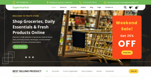 Local Supermarket (WordPress)