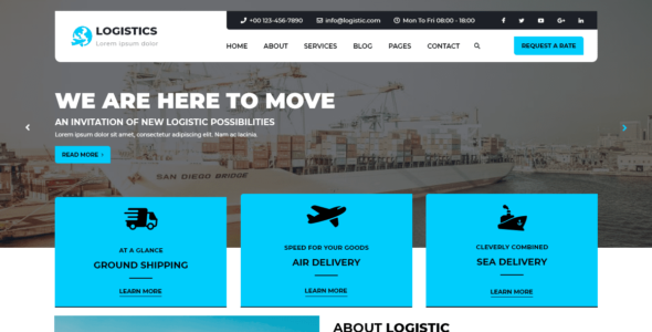 Logistic Transport (WordPress)