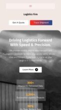 Logistics Firm (screenshot mobile)