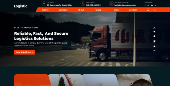 Logistics Provider (WordPress)