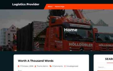 Logistics Provider (screenshot desktop)