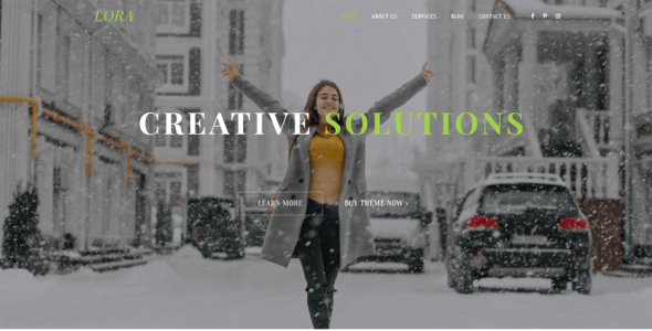 Lora Business One Page (WordPress)