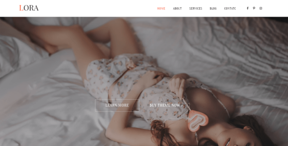 Lora Lite One Page (WordPress)