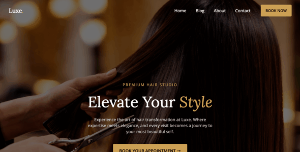 Luxe Hair Salon (WordPress)