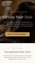 Luxe Hair Salon (screenshot mobile)