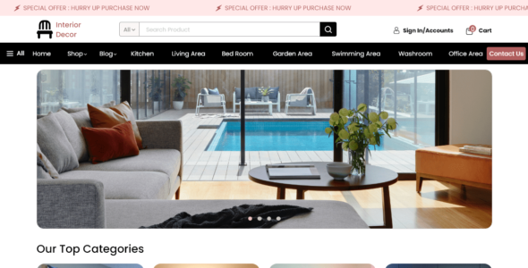 Luxury Furniture Store (WordPress)