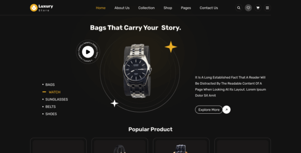 Luxury Shop (WordPress)