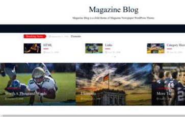 Magazine Blog (screenshot desktop)