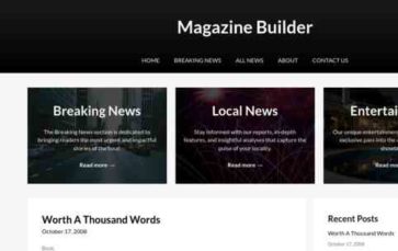 Magazine Builder (screenshot desktop)