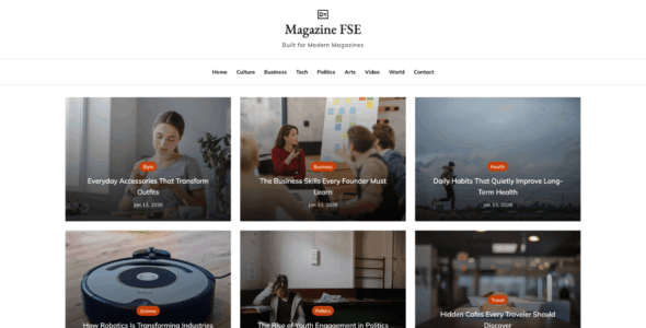 Magazine FSE (WordPress)