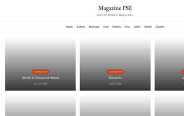 Magazine FSE (screenshot desktop)