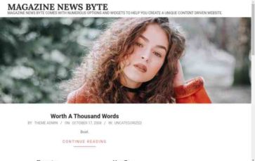 Magazine News Byte (screenshot desktop)