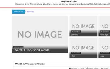 Magazine Style (screenshot desktop)