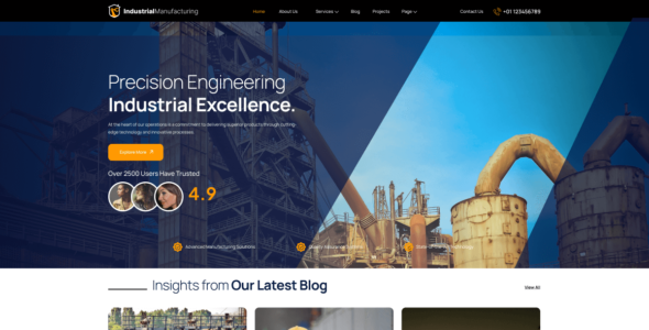 Manufacturing Hub (WordPress)
