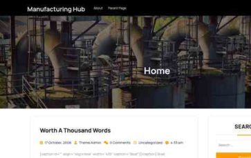 Manufacturing Hub (screenshot desktop)