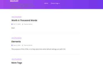 Marketr (screenshot desktop)