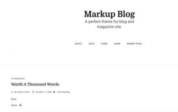 Markup Blog (screenshot desktop)