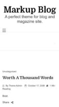 Markup Blog (screenshot mobile)