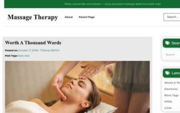 Massage Therapy (screenshot desktop)