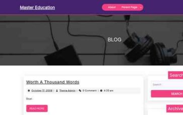 Master Education (screenshot desktop)