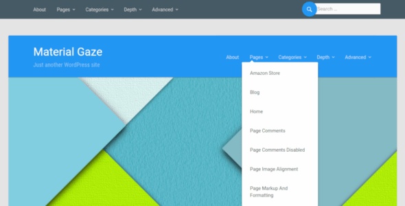 Material Gaze (WordPress)