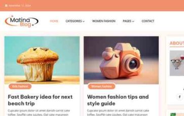 Screenshot Desktop Matina Blog (screenshot desktop)