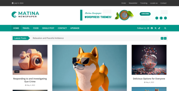 Matina Newspaper (WordPress)