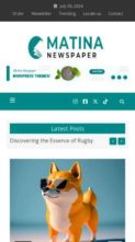Matina Newspaper (screenshot mobile)