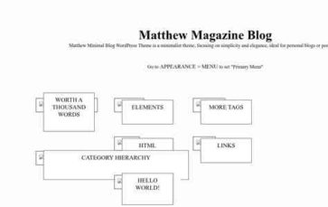 Matthew Magazine Blog (screenshot desktop)