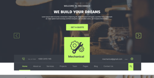 Mechanical Industry (WordPress)