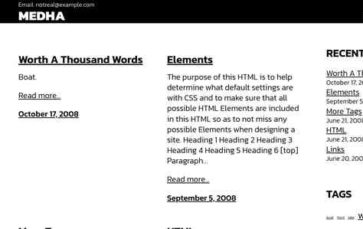 Medha (screenshot desktop)