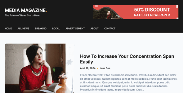 Media Magazine (WordPress)