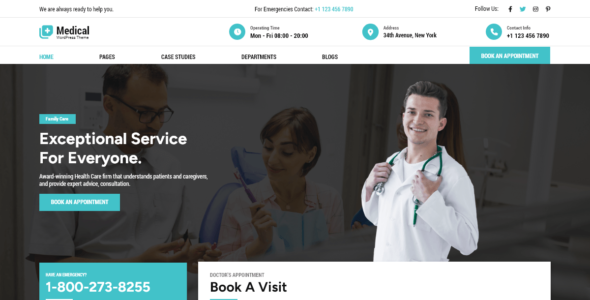 Medical Clinic Center (WordPress)