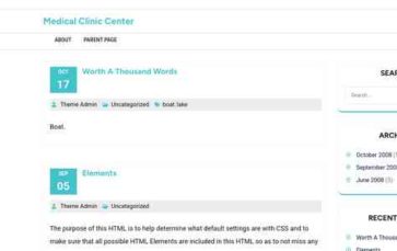 Medical Clinic Center (screenshot desktop)