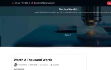 Medical Health (WP Frank) (screenshot desktop)